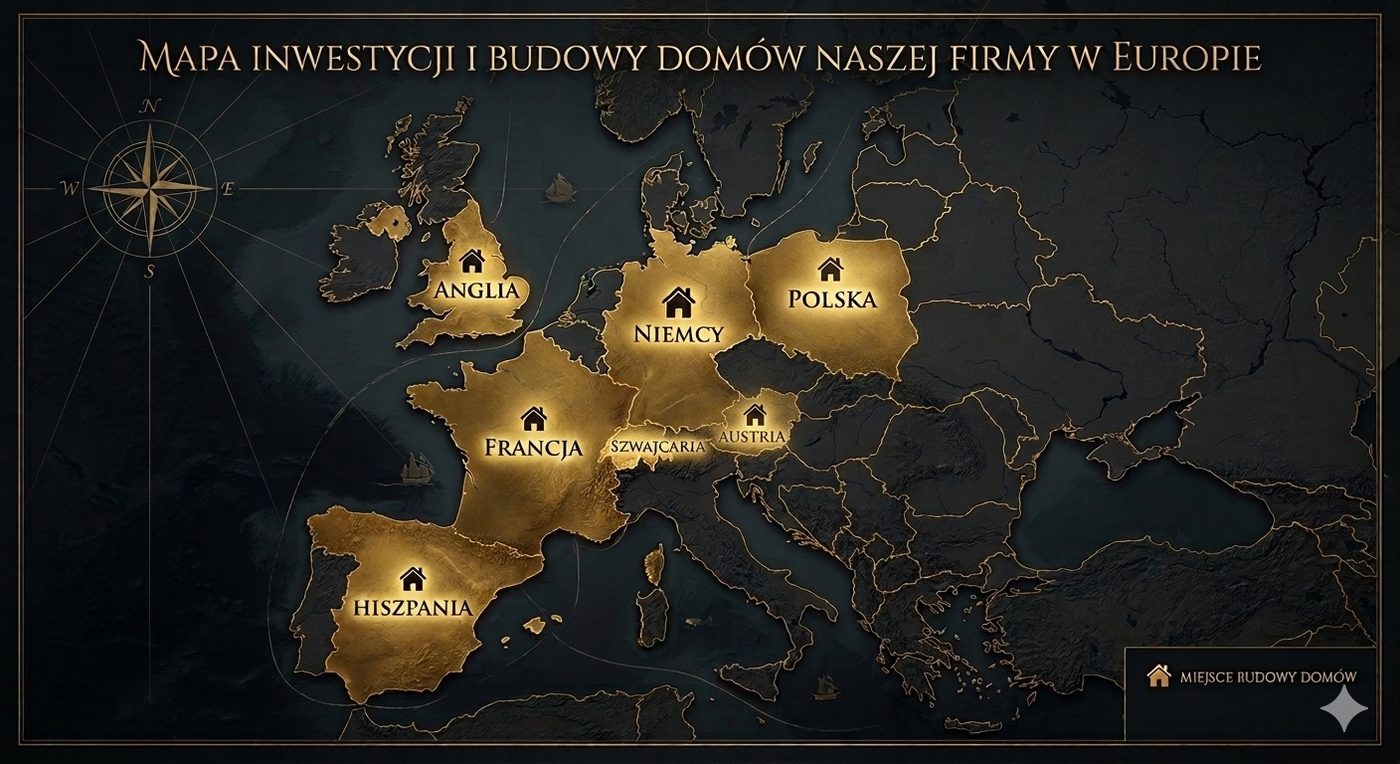 Mapa realizacji VIDAL w Europie