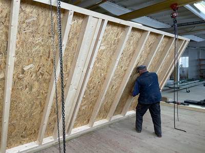 Podnoszenie ściany OSB